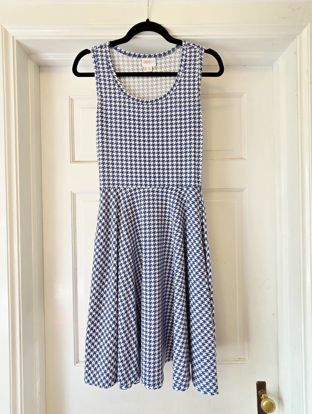 Lularoe fit & flare sleeveless midi dress with pockets XS